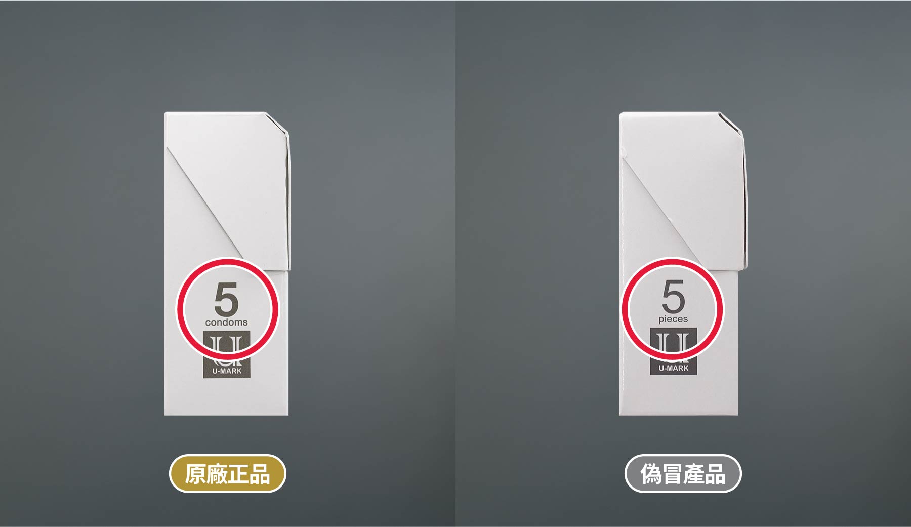 原廠正品與偽冒產品比較
